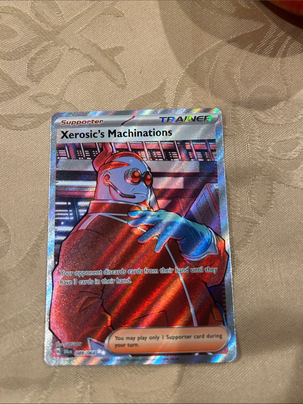Pokemon Holographic Trainer Card - Red, Blue, Silver